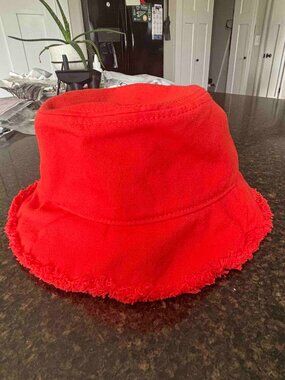 JCrew Canvas Bucket Hat with Fringe - NWT